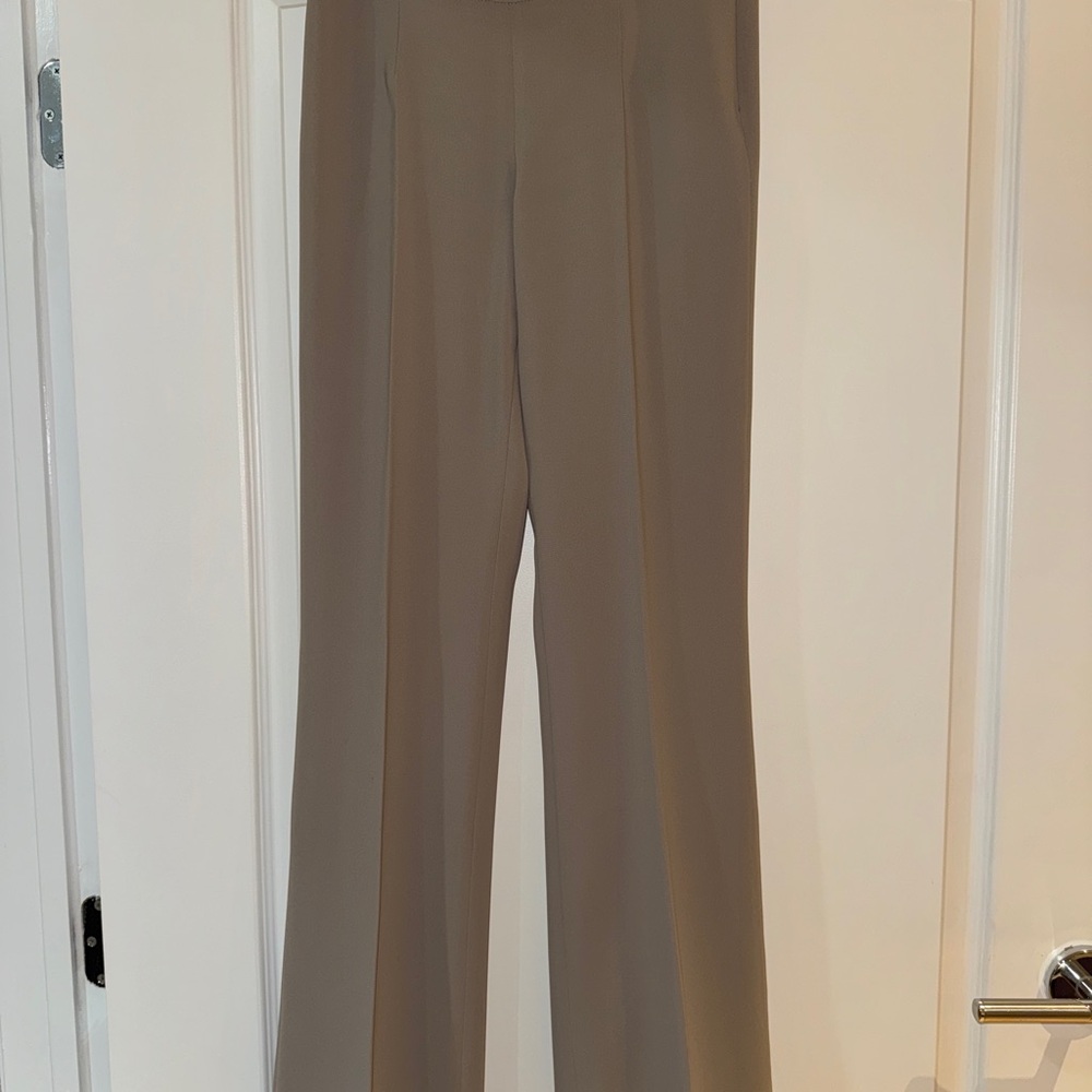Tan Wide Leg Pants with Professional Flair